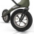 Rollator CARBON OVERLAND Vert avec zoom sur assise